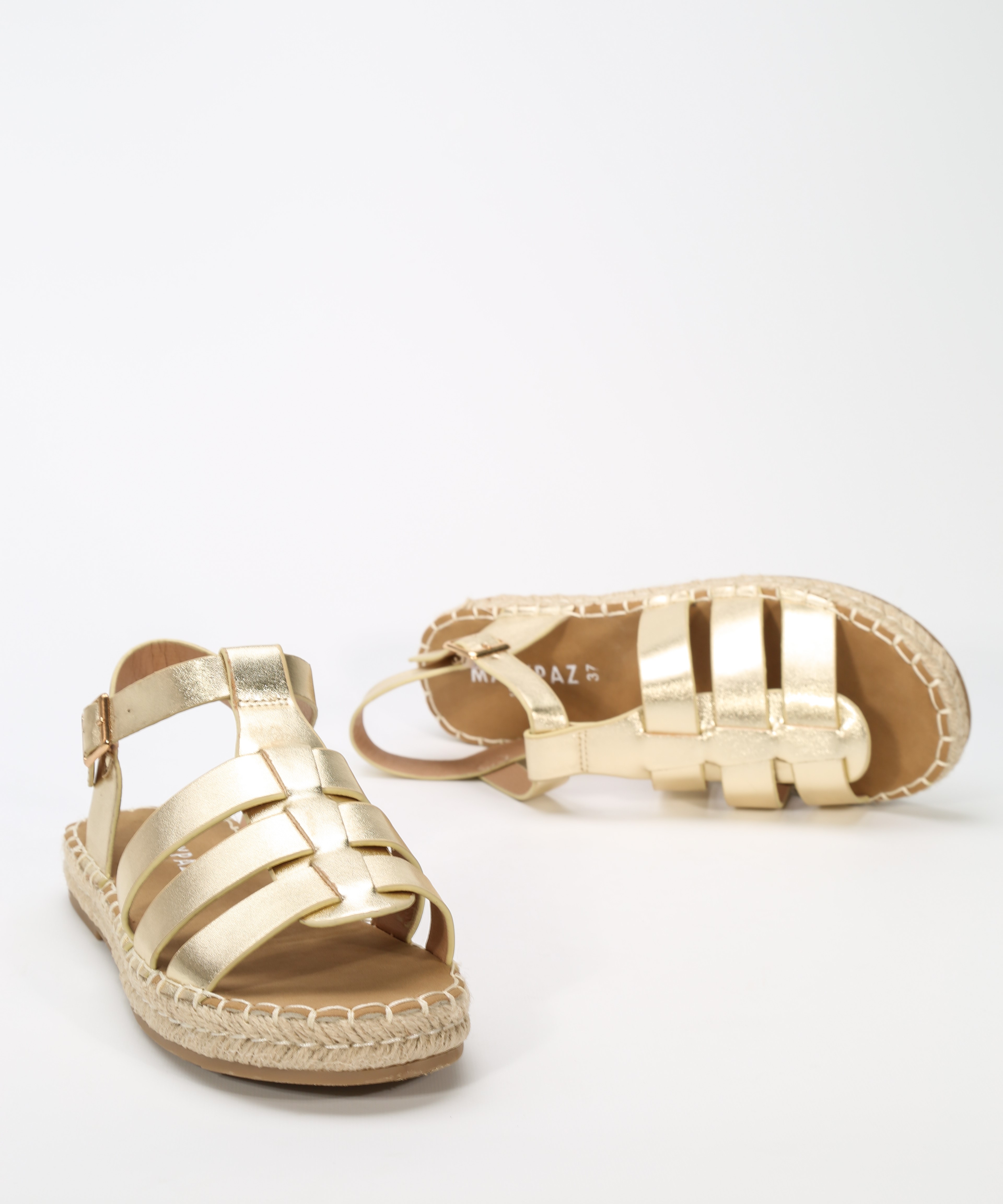 Sandalias cangrejeras yute planas image number null